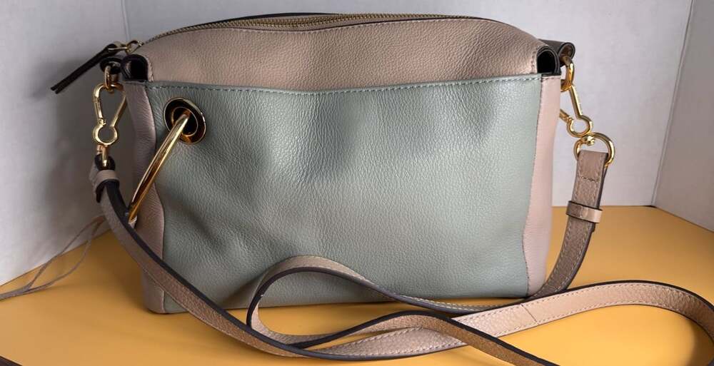 Vince Camuto Margi Leather Crossbody Shoulder Bag Multicolor